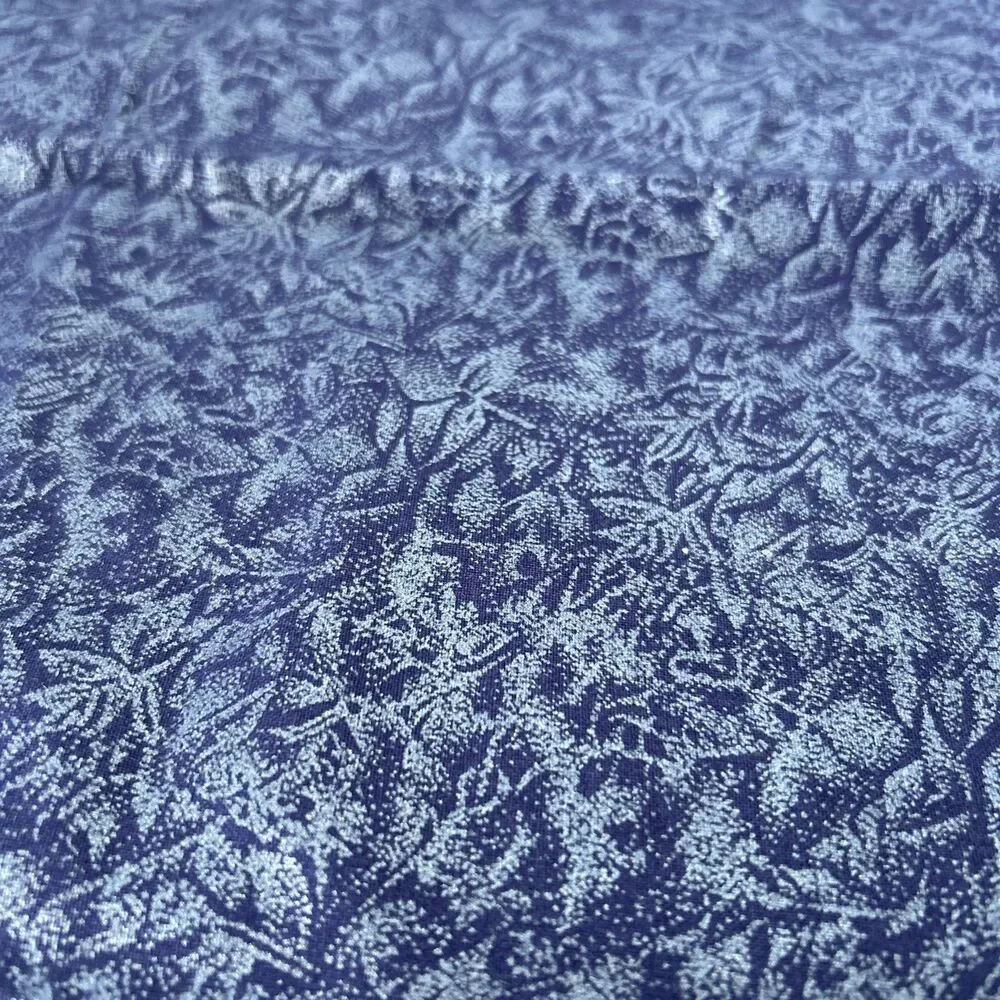 Michael Miller Fairy Frost Blue Shimmery Cotton Quilting Fabric 21 X 42 CM0376